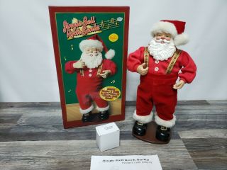 1998 1st Edition Rock & Roll Christmas Jingle Bell Rock Dancing Santa Claus Box