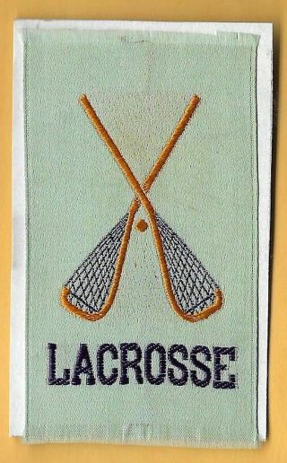 C.  1910 Sports Lacrosse Collectible Old Tobacco Silk