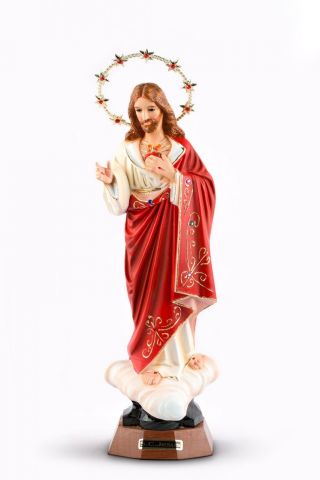 Statue Sacred Heart Of Jesus Religious Figurine Immaculate Heart Of Jesus - 19 "