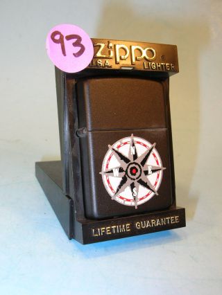 93.  Unfired Zippo Lighter.  1998 Marlboro Compass