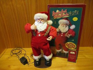 1998 First Edition Rock & Roll Christmas Jingle Bell Dancing Santa Claus