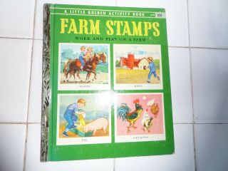 Farm Stamps,  A Little Golden Book,  1957 (vintage; Stamps)
