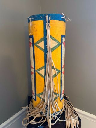 Lakota Parfleche Container by Artist Author Linda Holley Dakota Plains Motif ' 80 3