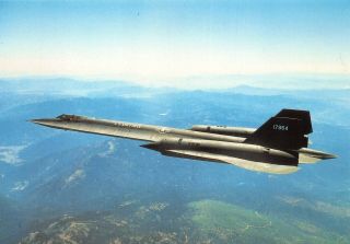 Lockheed - Sr - 71 - Blackbird - Holds - World - Speed - Record - Military - Aircraft - Postcard