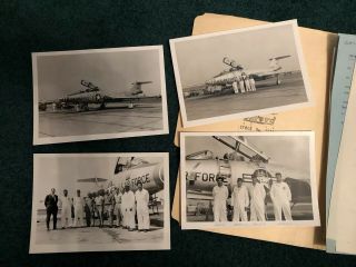 Rare F - 101 Voodoo Mcdonnell Aircraft Military 36 Checkout Ride Photos 1958