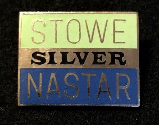 Stowe Nastar Silver Vintage Skiing Ski Pin Vermont Resort Souvenir Travel Lapel