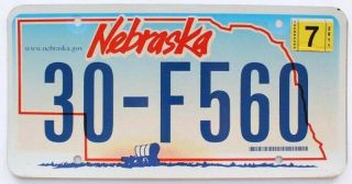 Nebraska 2011 Pioneer Conestoga Covered Wagon Graphic License Plate 30 - F560