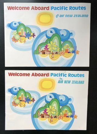 2 Vintage Air Zealand Welcome Aboard Brochure Travel Pacific Routes