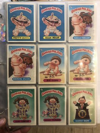 Garbage Pail Kids Series 2 1985 Complete 82 Card Matte Set Gpk Os2