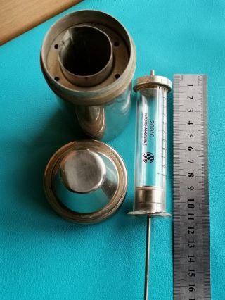 WW2.  medical container.  Syringe. 2