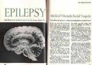 Epilepsy 1960 Feature Story: Medical Triumph And Social Tragedy