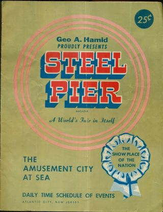 1966 Atlantic City,  Nj - Steel Pier Program (rolling Stones,  Supremes,  Beatles, )