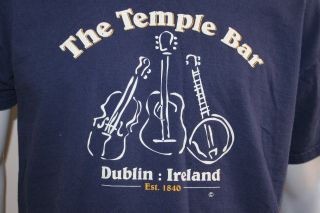 Temple Bar Dublin Ireland Xl Blue Shirt
