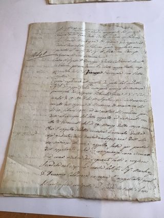 Antique 19th C 1816 Italy Handwritten Letter Italian Manuscript Document