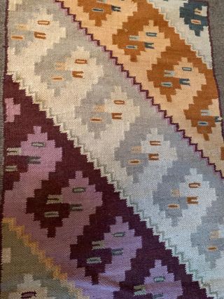 Antique 61x23” Native american navajo indian rug hand made great design Runner 5