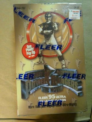 1995 Fleer Ultra Mighty Morphin Power Rangers The Movie Trading Card Box 36 Pack
