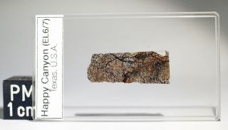 Meteorite Thin Section - Happy Canyon - El6/7 - E - (a) Chondrite (?).  Weird