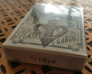 David Blaine Split Spades Red 1st Edition Playing Cards and 2
