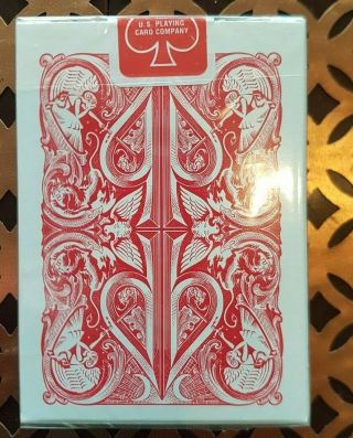 David Blaine Split Spades Red 1st Edition Playing Cards and 3