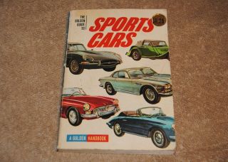 Vintage 1966 The Golden Guide To Sports Cars Book
