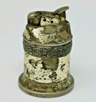 Vintage Evans Torch Table Lighter Awesome Patina Look