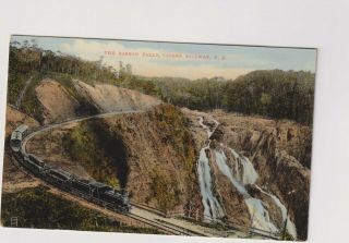 Vintage Postcard The Barron Falls Cairns Railway North Queensland 1900s