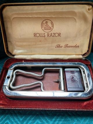 Rolls Razor The Traveler Premium Razor Shave Kit Imperial Blade Sheffield Steel