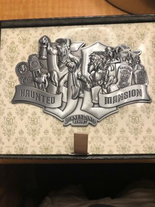 Disneyland Haunted Mansion 50th Anniversary Jumbo Collage Pin Le 500