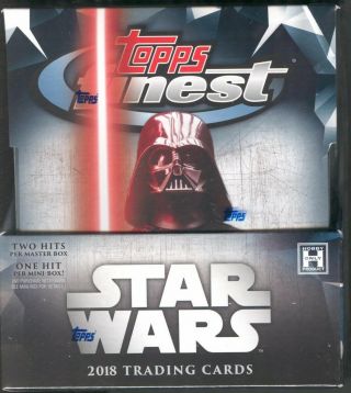 Star Wars 2018 Topps Finest Hobby Box - Chrome Autograph Or Sketch Card