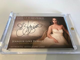 2010 Ghost Whisperer Jennifer Love Hewitt Auto Rare On Card Melinda Gordon