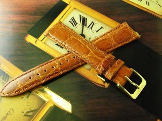 Nos Seiko 18mm Brown Embossed Leather Mens Watch Strap