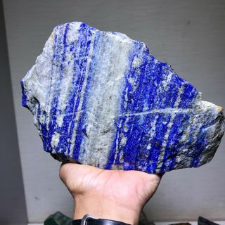Aaa Top Quality Solid Lapis Lazuli Rough 10.  5 Lb - From Afghanistan