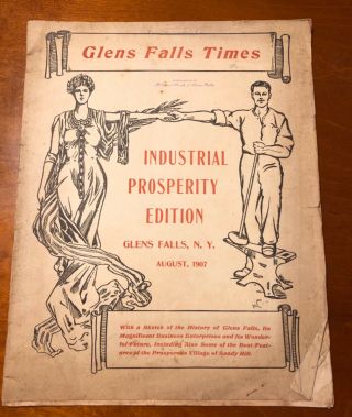 1907 Glen Falls Times Industrial Prosperity Edition Newspaper Business Photos Ny