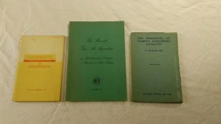 Vintage Anaesthesia Booklets