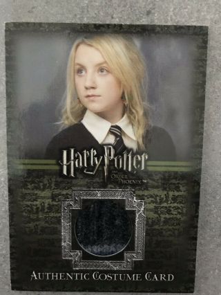 Harry Potter Evanna Lynch Luna Lovegood Ootp Costume Card C3 Rare Variant Stripe
