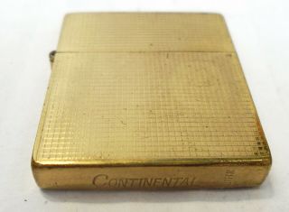 Vintage Continental Mini Gold Tone Brass Wallet Purse Cigarette Lighter Japan