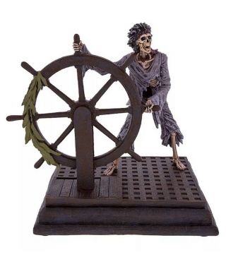 Disney Parks Pirates Of The Caribbean 50th Skeleton Helmsman Medium Figure