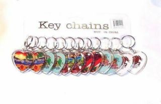 12 X Puerto Rico Heart Key Chain Holder Souvenirs Rican Holder 1 Dozen