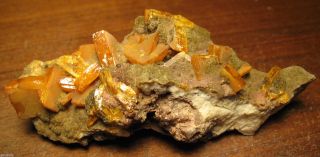 Old Time Blocky Wulfenite Crystals From Los Lamentos