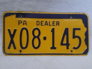 Pennsylvania Dealer License Plate