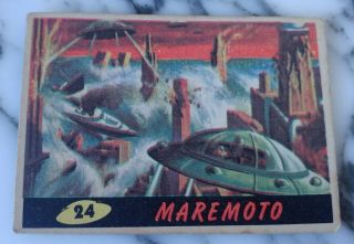 Rare Mars Attacks Argentina Marte Ataca 1964 First Edition N° 24 Card