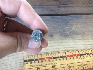 Antique 1944 Raised Number Railroad Date Nail / Spike,  Salvaged Piece