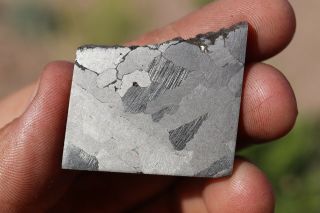Morasko Meteorite Etched Part Slice 25 Grams
