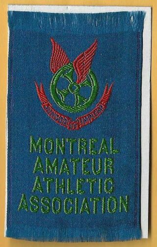 C.  1910 Montreal Amateur Athletic Association Old Tobacco Silk