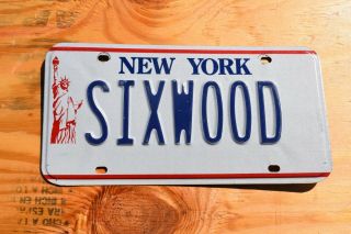 Vintage York Statue Of Liberty Vanity License Plate; Sixwood; Golf