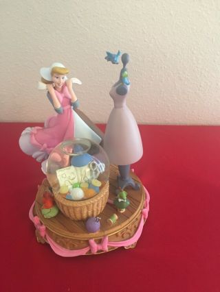 Disney Store A Lovely Dress for Cinderelly Rare Snow Globe Cinderella Pink Dress 5