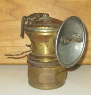 Antique Auto - Lite Universal Lamp Co Brass Miners Carbide Lamp
