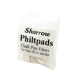 Sharrow Philtpads Chalk Pipe Filters 10 Filters In One Pack