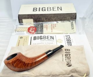 Gorgeous Big Ben " Bora " 578 (paneled Horn) Pipe,  Ready To Smoke