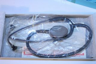 Vintage Medical STETHOSCOPE Lilly 3M Littmann Cardiology Gray Tubing 7